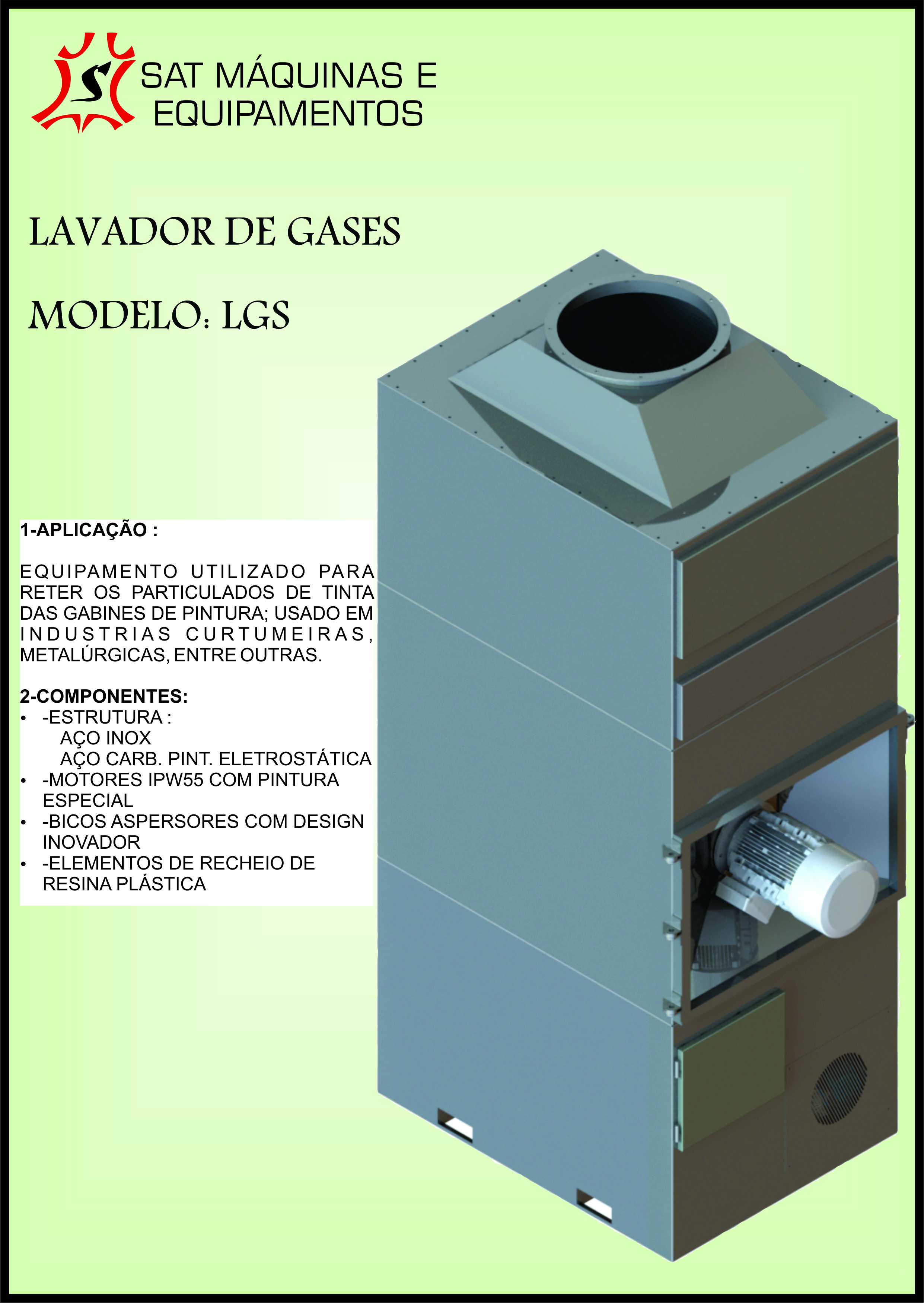 LAVADOR DE GASES - MODELO: LGS